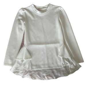 NWOT Womens Ivory Peplum Blouse - XL fits like Large